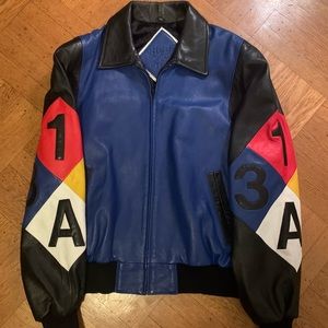 Authentic Michael Hoban Lambskin Leather Jacket Mens/Unisex, Mint condition  (L)